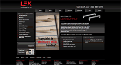 Desktop Screenshot of leksupply.com.au